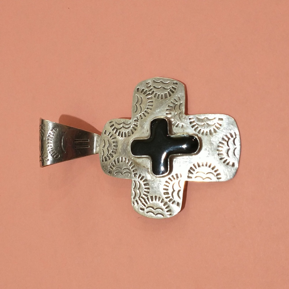 Artisan Crafted Sterling Silver Cross Pendant
